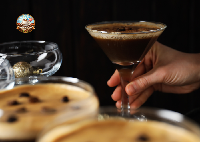 espresso martini cocktail al caffè - virtual cafè