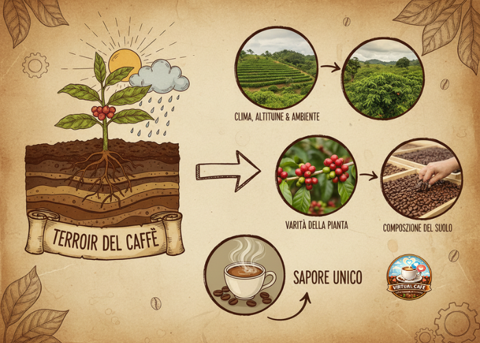 terroir nel caffè cos'è, storia evoluzione virtual cafè